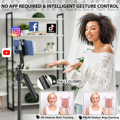 YUANRAN B181 Handy Stativ mit 360° Face Tracking und Fernauslöser