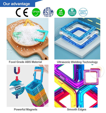 CONDIS Magnetische Bausteine STEM Spielzeug – 160 Teile