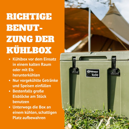 Petromax KX25 Passive Outdoor Kühlbox – 25 Liter Weiss