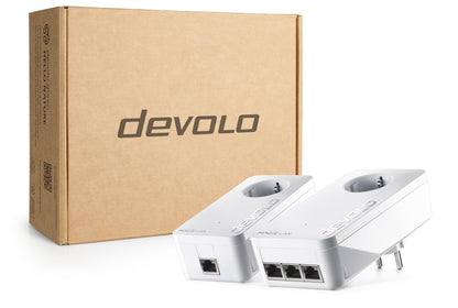 devolo Magic 2 LAN triple Starter Kit Powerline Adapter weiss