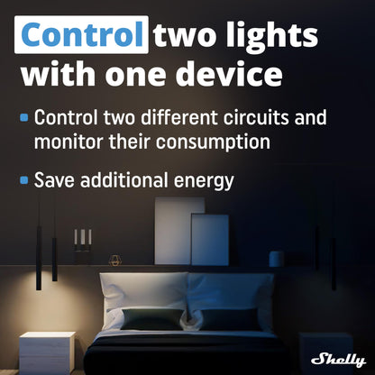 Shelly Plus 2PM Smart Home Doppel Relais Schalter – 4er Pack