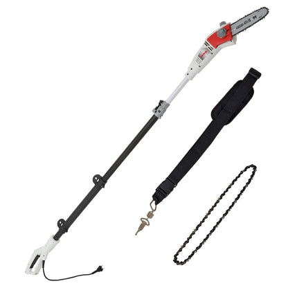 IKRA IEAS 750 Elektro Teleskop Entaster 750 W | 4m Arbeitshöhe. Grüner Teleskopstiel mit Kettensägeblatt zum Entasten.