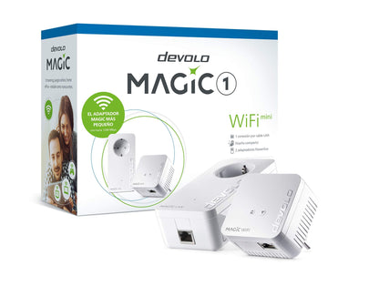 devolo Magic 1 1200 WiFi Mini Powerline Starterkit für Heimnetzwerk – Weiss