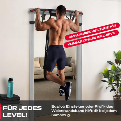Sportstech Pullmate Klimmzugstange Türrahmen ohne Schrauben, 58–92 cm