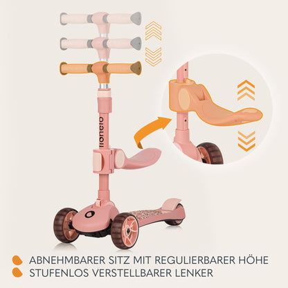 LIONELO Franky 2-in-1 Kinder Balance-Roller Laufrad - Höhenverstellbar