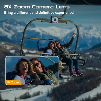 Apexcam M90 Action Cam 4K 60FPS 64MP wasserdicht mit 128GB Karte