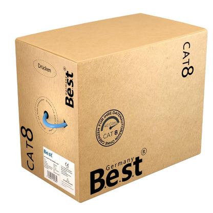 ProLine CAT 8 Netzwerkkabel Verlegekabel S/FTP LSZH - 200M