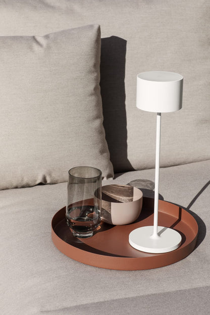 Blomus Farol Mobile LED Akku-Leuchte für Innen & Aussen, Weiss