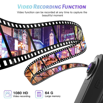 Kaysunlink A18 Bodycam – 1080P Körperkamera mit Nachtsicht und 64 GB