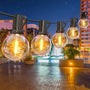 GPATIO LED Lichterkette Aussen 18 m mit 30+1 G40 Birnen, IP45 mit warmweissen Kunststoffbirnen