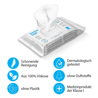 SomnoSept CPAP-Reinigungstücher aus Viskose, 5 x 72 Stück