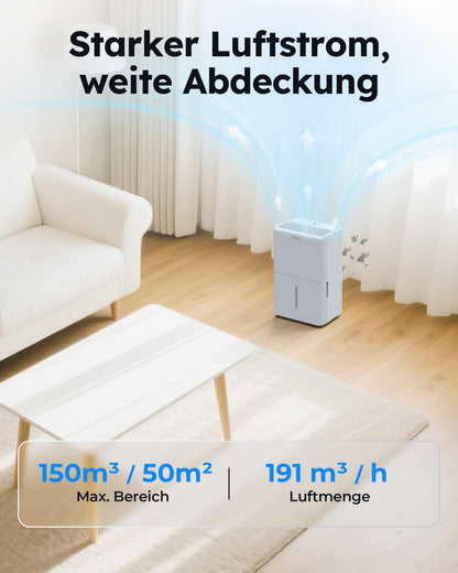 Kresico 20L Luftentfeuchter elektrisch – bis 50m²