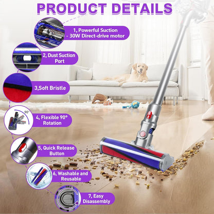 OMYOPY Softwalze Bodendüse Ersatzteil für Dyson V7 V8 V10 V11 V15