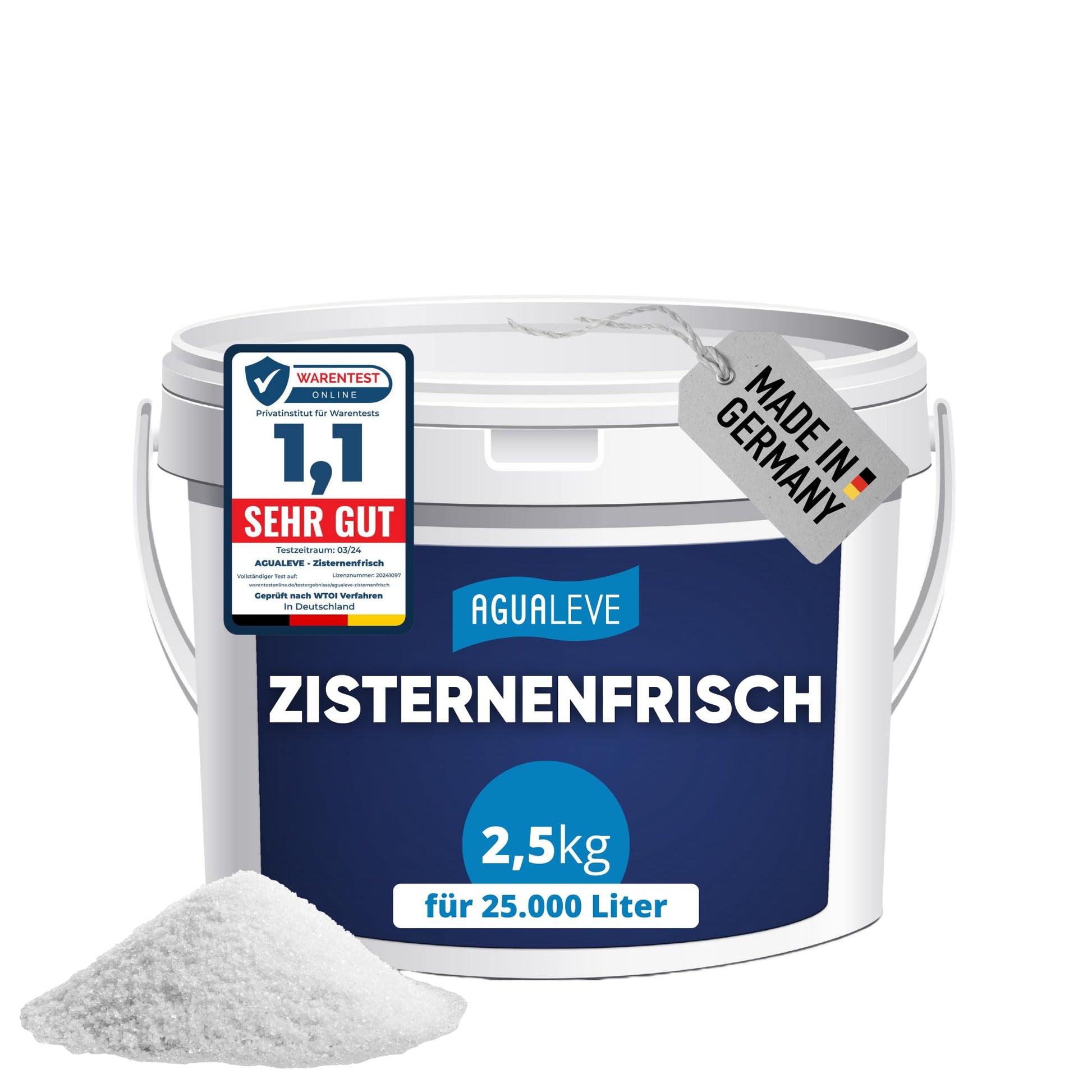 AGUALEVE Zisternenfrisch Granulat 2,5 kg für Regenwasser