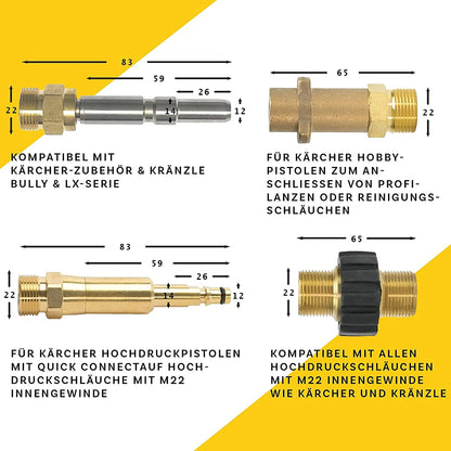 PROFESSIONAL Rohrreinigungsschlauch 7-teilig – 45m für Kärcher