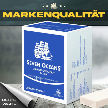 Seven Oceans XXL-Notfallnahrung, 24 x 500 g Notration, 2450 kcal