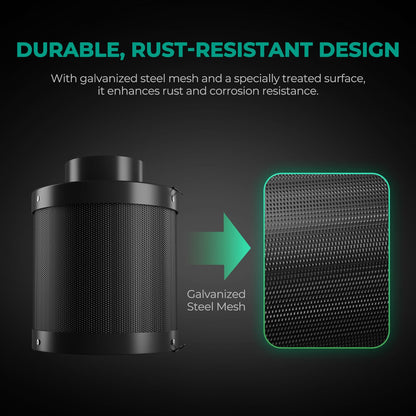 MARS HYDRO Aktivkohlefilter Geruchskontrolle Growzelt - 100mm