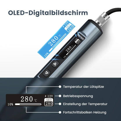 KAIWEETS USB C Lötkolben Set - Einstellbar 65W Digital