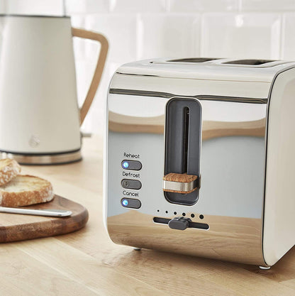 Swan Nordic Frühstücksset – Wasserkocher, Toaster, Mikrowelle Weiss