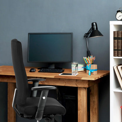 hjh OFFICE PRO-TEC 300 Profi Bürodrehstuhl Stoff Schwarz