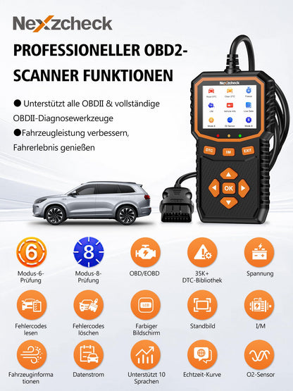 nexzcheck K89 OBD2 Diagnosegerät – KFZ Fehlerauslesegerät