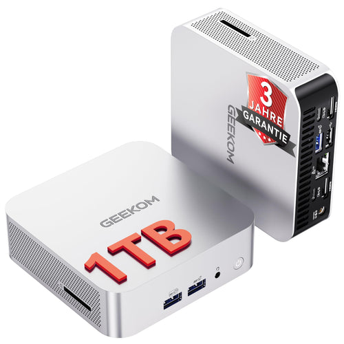 GEEKOM A6 Mini PC mit Ryzen 7 6800H, 16 GB DDR5, 1 TB SSD, Win 11 Pro