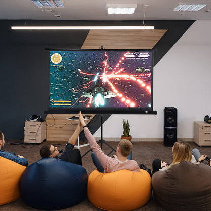 CCLIFE Beamer Leinwand Stativ Projektionsleinwand - Mobil