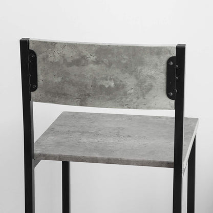 SoBuy OGT27-HG Bartisch Set mit 2 Stühlen Grau – 60x97x60 cm