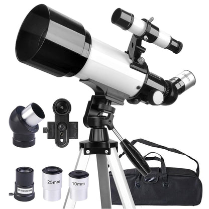 Misilmp Astronomie Refraktor Teleskop 70/400mm – Weiss