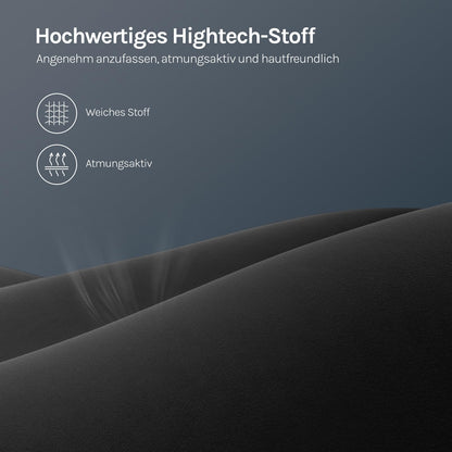 WOLTU Gaming Stuhl Stoff Federunterlage Gamer Sessel - Schwarz GS10sz