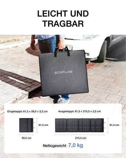 EF ECOFLOW 220W Solarpanel faltbar für DELTA/RIVER Powerstation