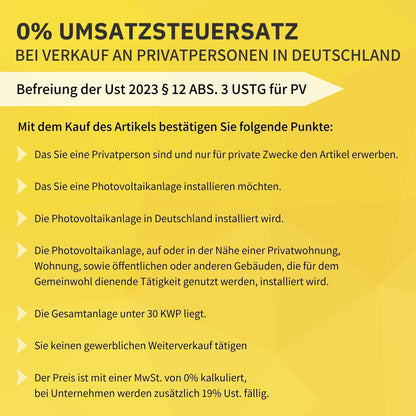 Avoltik 4er Set Solarmodul Flachdach Halterung ohne Bohren