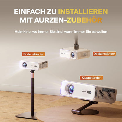 Aurzen Eazze D1 Smart Beamer Heimkino Projektor - Weiss