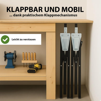 Baumarktplus Arbeitsbock 2er-Set höhenverstellbar 80-130 cm 400 kg