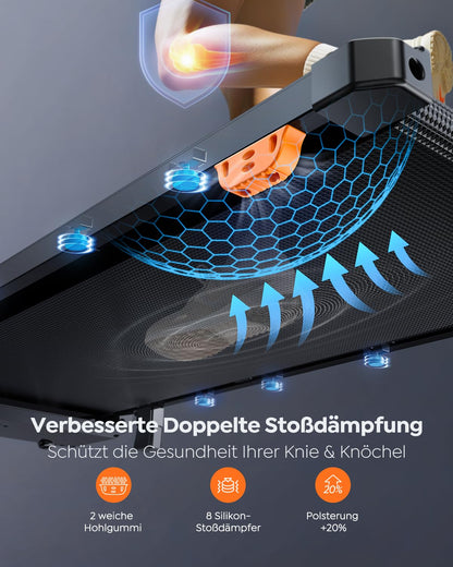 Kompaktes Walking Pad mit Steigung – Für Zuhause & Büro