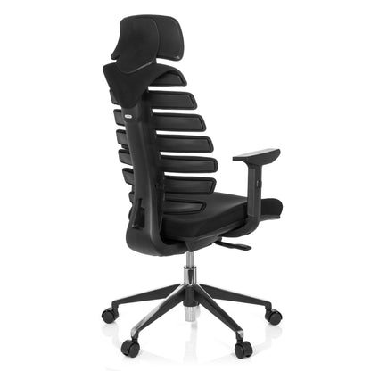 hjh OFFICE Ergo LINE II PRO Ergonomischer Bürostuhl Stoff Schwarz