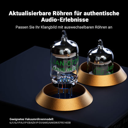 Fosi Audio BOX X2 Phono Röhrenvorverstärker für MM Plattenspieler