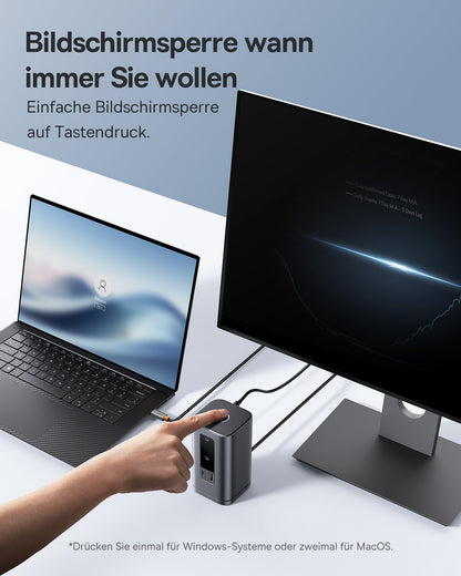 Baseus Spacemate 11-in-1 Docking Station - 3 Monitore 100W PD