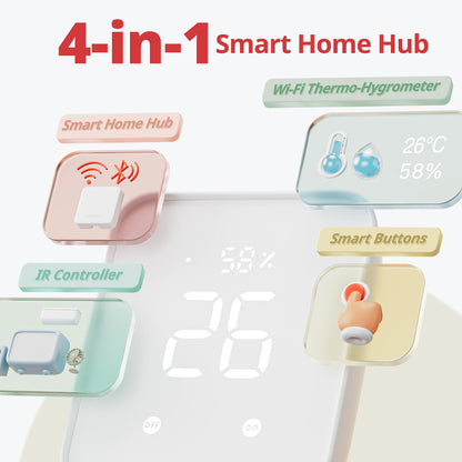 SwitchBot Hub 2 – WLAN Thermometer Hygrometer IR Hub Matter