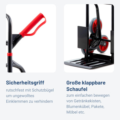 Pallit Diablo-FS Treppen-Sackkarre klappbar - 3-Rad-System, 120kg