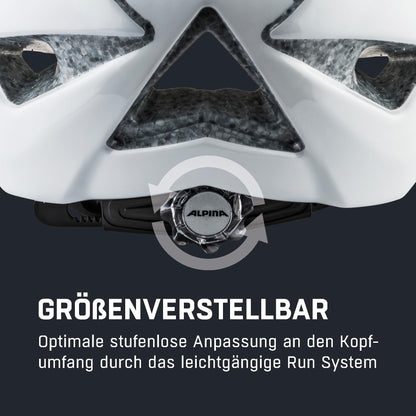 ALPINA Panoma Classic Fahrradhelm, White-Prosecco Gloss, S (52-57 cm)