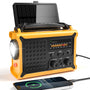 Mesqool CR1030 Solar-Kurbelradio, AM/FM Notfallradio mit Powerbank – mit Solarpanel und Teleskopantenne