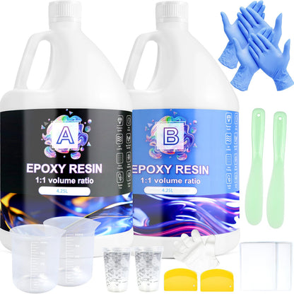 Ghguole Epoxidharz Set 8.5L – Gießharz für DIY, Kunst & Hobby