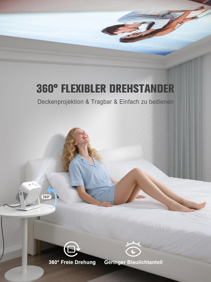 VOPLLS G3 Smart Beamer 4K Heimkino, Google TV, 1200 ANSI Lumen