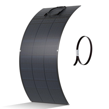 ECO-WORTHY Flexibles Solarpanel 200W ETFE monokristallin 18BB, schwarz und flexibel