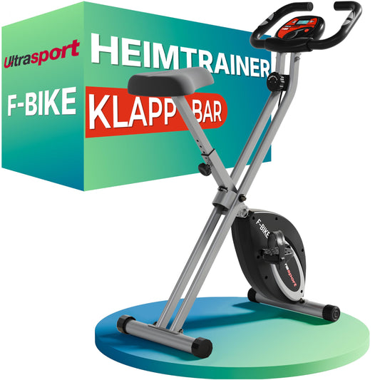 Ultrasport F-Bike Klappbares Ergometer für Fitness – rosa. Kompaktes Heimtrainer für effektives Cardio-Training zu Hause.