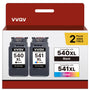 VVQV PG-540XL CL-541XL Druckerpatronen Multipack für Canon Pixma, schwarze und farbige Patrone