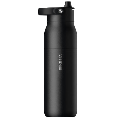 BRITA LARQ Essential Edelstahl Isolierflasche - Schwarz 1l