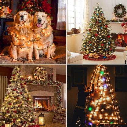 Avoalre 2000er LEDs Cluster Lichterkette 50m Aussen – Warmweiss