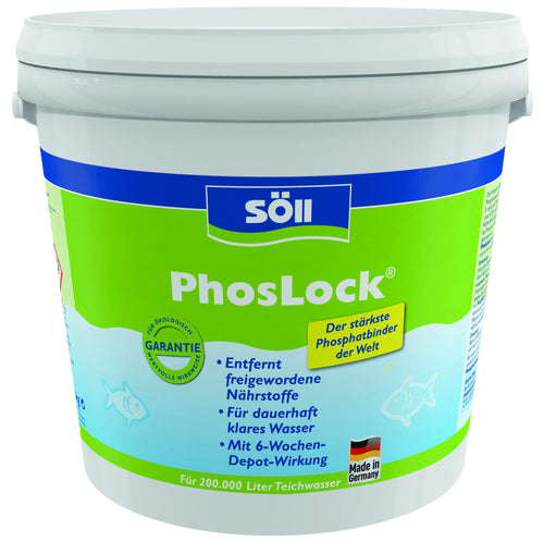 Söll PhosLock AlgenStopp Phosphatbinder 10 kg für 200.000 Liter, mineralisches Granulat